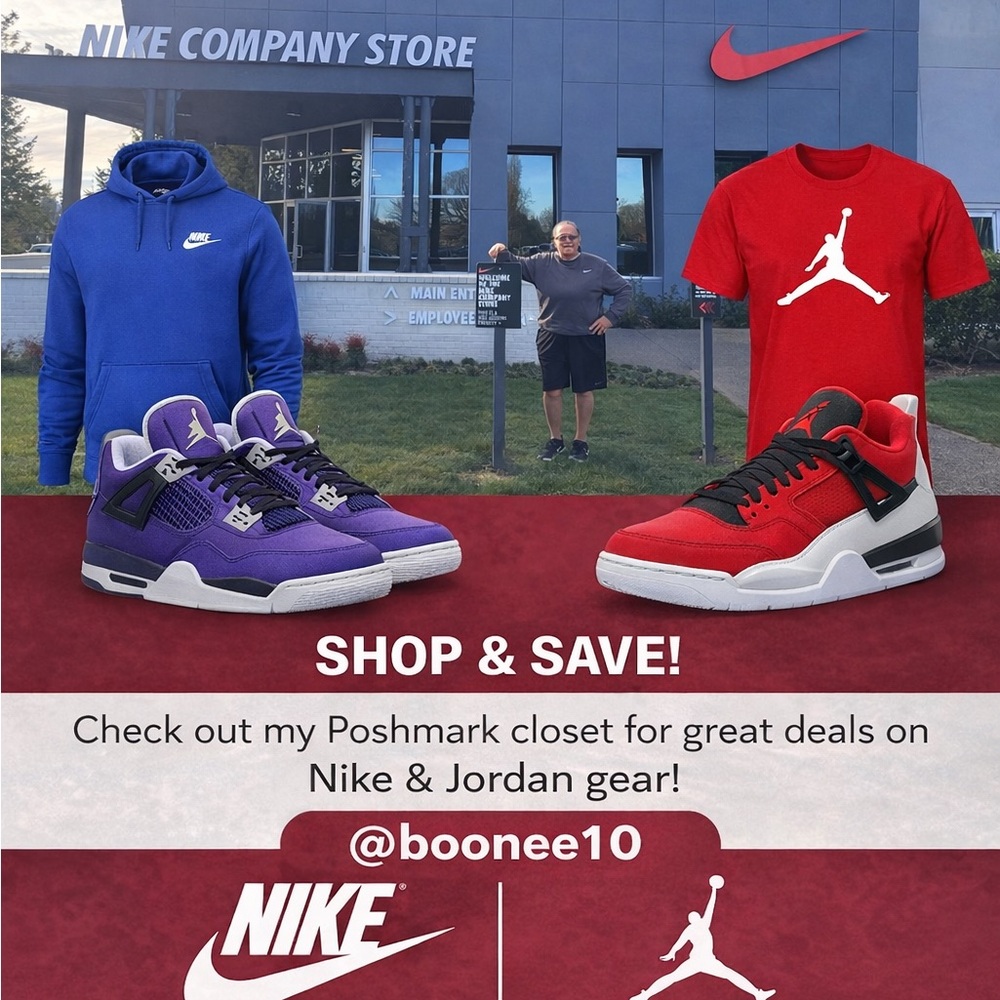Nike Promotional Poster Collage - Red, White, Black